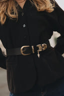 Individual Art Leather - "Closer" belt Black Gold