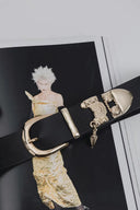 Individual Art Leather - "Closer" belt Black Gold