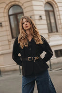 Individual Art Leather - "Closer" belt Black Gold