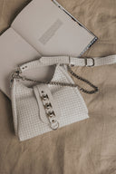 Individual Art Leather - "Emmalene" Off White Nickel