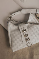 Individual Art Leather - "Emmalene" Off White Nickel