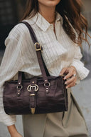 Individual Art Leather - "Endlessly" Dark Plum Gold