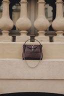 Individual Art Leather - "Here with me" Dark Plum Nickel