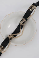 Individual Art Leather - "Imperfections" belt Black Gold