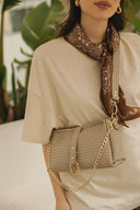 Individual Art Leather - "Mexican Moon" Stone Beige Gold