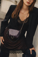 Individual Art Leather - "Rosemary" Dark Plum Nickel