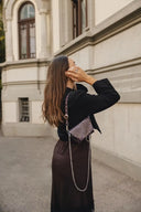 Individual Art Leather - "Rosemary" Dark Plum Nickel