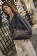 Individual Art Leather - "Sensation" Dark Plum Gold