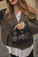 Individual Art Leather - "Unstoppable" Dark Plum Gold