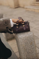 Individual Art Leather - "Unstoppable" Dark Plum Gold