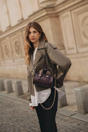 Individual Art Leather - "Unstoppable" Dark Plum Gold