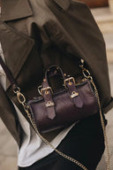 Individual Art Leather - "Unstoppable" Dark Plum Gold