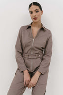 4TAILORS - The Hot Sauce Jumpsuit Beige