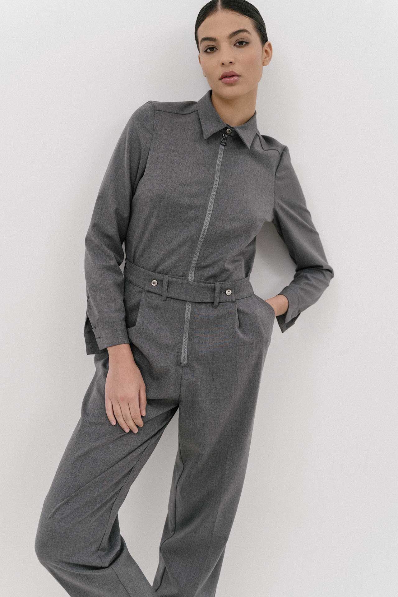 4TAILORS - The Hot Sauce Jumpsuit Grey