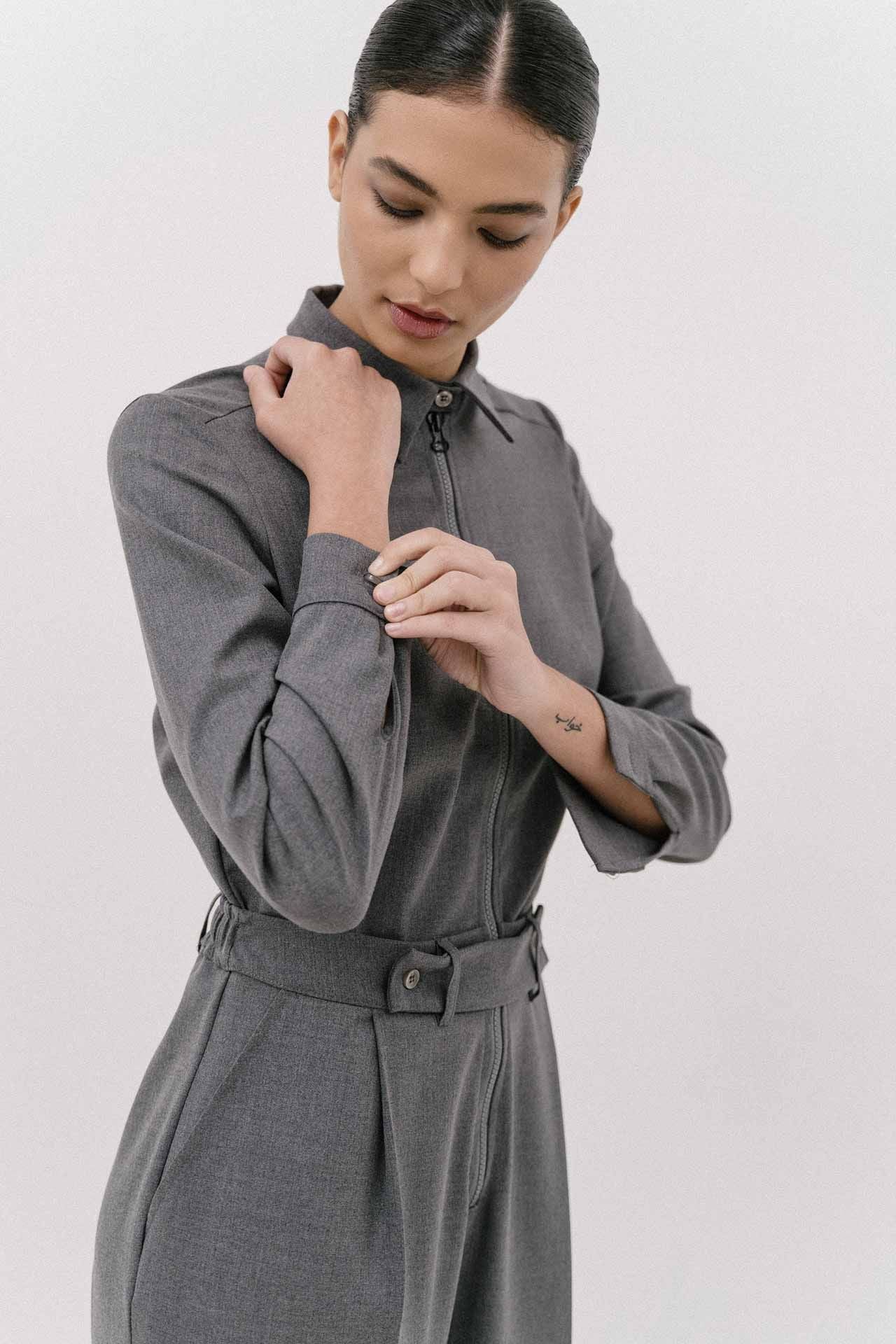 4TAILORS - The Hot Sauce Jumpsuit Grey