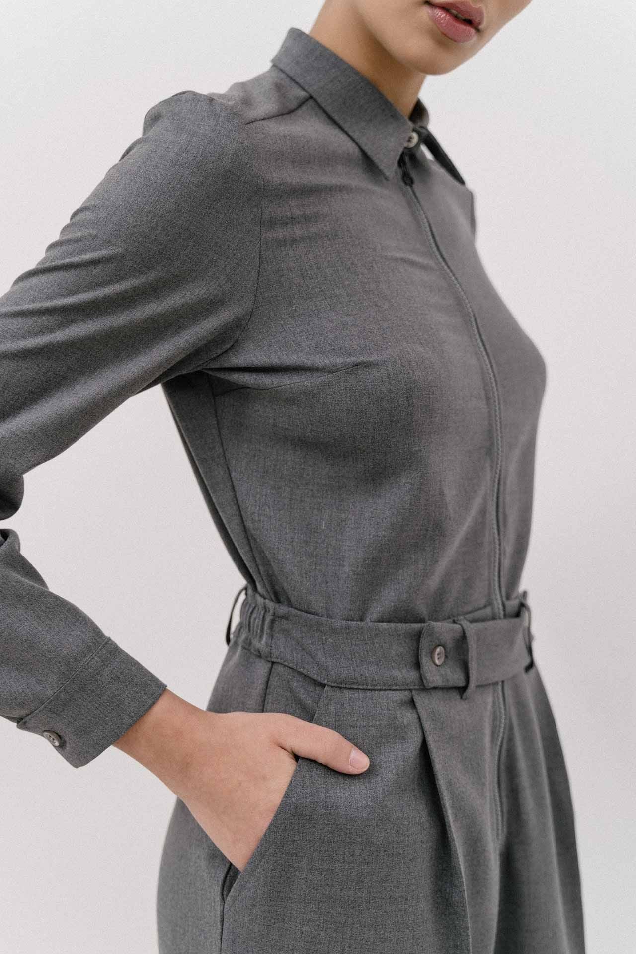 4TAILORS - The Hot Sauce Jumpsuit Grey