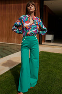 PAOLITA - Lido Green Nautical Trousers