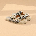 MANEBI - Suede Nordic Sandals Zebra