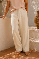 OAS - Nino Linen Pants Beige