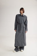 4TAILORS - Sherlock Long Overcoat Grey