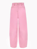 Project Soma pink wide-leg trousers with high-waist fit and clean minimal design, featuring soft structured fabric and relaxed silhouette for modern feminine styling — γυναικείο Project Soma ροζ παντελόνι σε wide-leg γραμμή με ψηλόμεση εφαρμογή και minimal σχεδιασμό, με άνετη εφαρμογή για σύγχρονα θηλυκά looks.