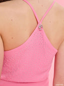 Pink strapless evening dress from Project Soma x Barbie collection with draped silhouette and subtle sparkle details for elegant statement looks — ροζ strapless maxi φόρεμα Project Soma x Barbie με draped γραμμή και διακριτικές λάμψεις για εντυπωσιακές εμφανίσεις. Διαθέσιμο στο Iconic Angels Glyfada.