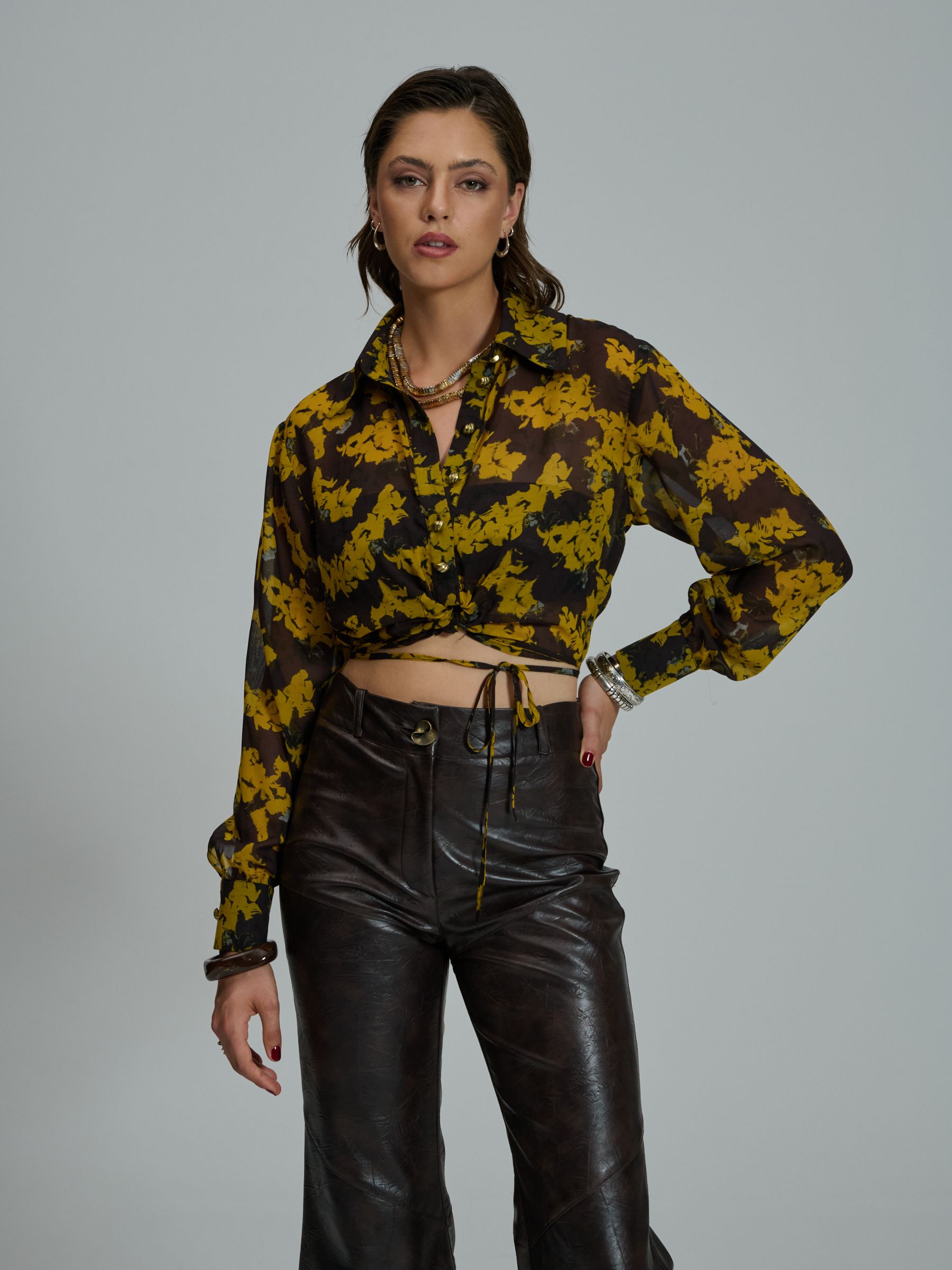 PROJECT SOMA - Serena Dark Yellow Top