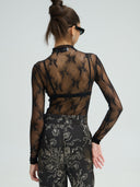PROJECT SOMA - Bresse Black Bodysuit