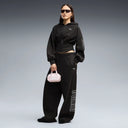 PUMA - Street Glam Black Oversized Pants Women