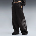 PUMA - Street Glam Black Oversized Pants Women