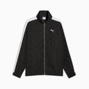 Black zip-up track jacket with contrast white side stripes and subtle Puma logo detail, combining retro sport heritage with modern street style appeal — μαύρο ανδρικό track jacket με φερμουάρ και λευκές ρίγες στα μανίκια, ιδανικό για athleisure, street style και casual everyday looks με sporty χαρακτήρα. Διαθέσιμο στο Iconic Angels Glyfada.