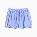 Lavender balloon mini skirt with elastic waistband and subtle Puma logo detail, combining playful volume with sporty aesthetics — λιλά φούστα balloon σε mini μήκος με ελαστική μέση και athletic χαρακτήρα, ιδανική για sporty chic και athleisure summer looks με statement διάθεση. Διαθέσιμη στο Iconic Angels Glyfada.