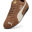 Puma Speedcat Haute Coffee Brown Sneaker with white stripes 398846-31 - Iconic Angels Glyfada