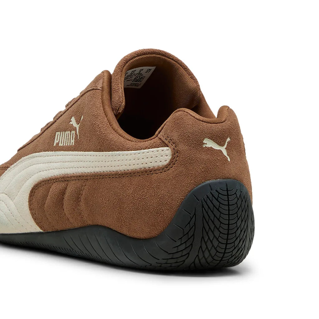 Puma Speedcat Haute Coffee Brown Sneaker with white stripes 398846-31 - Iconic Angels Glyfada