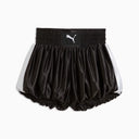 PUMA T7 balloon boxer shorts σε μαύρο με λευκές πλαϊνές λεπτομέρειες, με ψηλή ελαστική μέση και volume γραμμή για statement sporty looks — γυναικείο PUMA σορτς με μοντέρνο oversized fit.