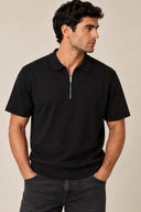 RAINS - Short Sleeve Polo Black
