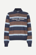 SAMSOE SAMSOE - Sadory LS Polo Brown Blue
