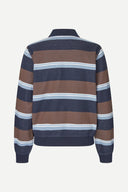 SAMSOE SAMSOE - Sadory LS Polo Brown Blue