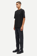 Samsoe Samsoe Black washed regular fit jeans with subtle fading and classic five-pocket design, offering a clean modern silhouette for versatile styling — μαύρο αντρικό washed jean παντελόνι regular fit με διακριτικά ξεβάμματα και mid-rise γραμμή, ιδανικό για smart casual και everyday looks με minimal αισθητική. Διαθέσιμο στο Iconic Angels Glyfada.