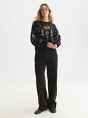 SCOTCH & SODA - Boxy Textured Jacquard Knit Pullover Meteorite