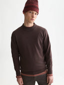 SCOTCH & SODA - Essentials Mock Neck Pullover Raisin