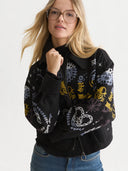 SCOTCH & SODA - Jacquard Zip Jacket Meteorite