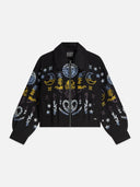SCOTCH & SODA - Jacquard Zip Jacket Meteorite