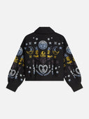 SCOTCH & SODA - Jacquard Zip Jacket Meteorite