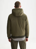 SCOTCH & SODA - Hooded Softshell Padded Jacket Olive Night