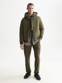 SCOTCH & SODA - Hooded Softshell Padded Jacket Olive Night