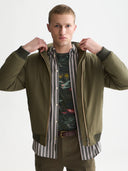 SCOTCH & SODA - Hooded Softshell Padded Jacket Olive Night