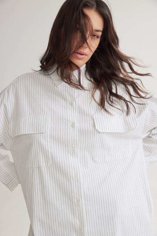 Jack Striped Shirt White