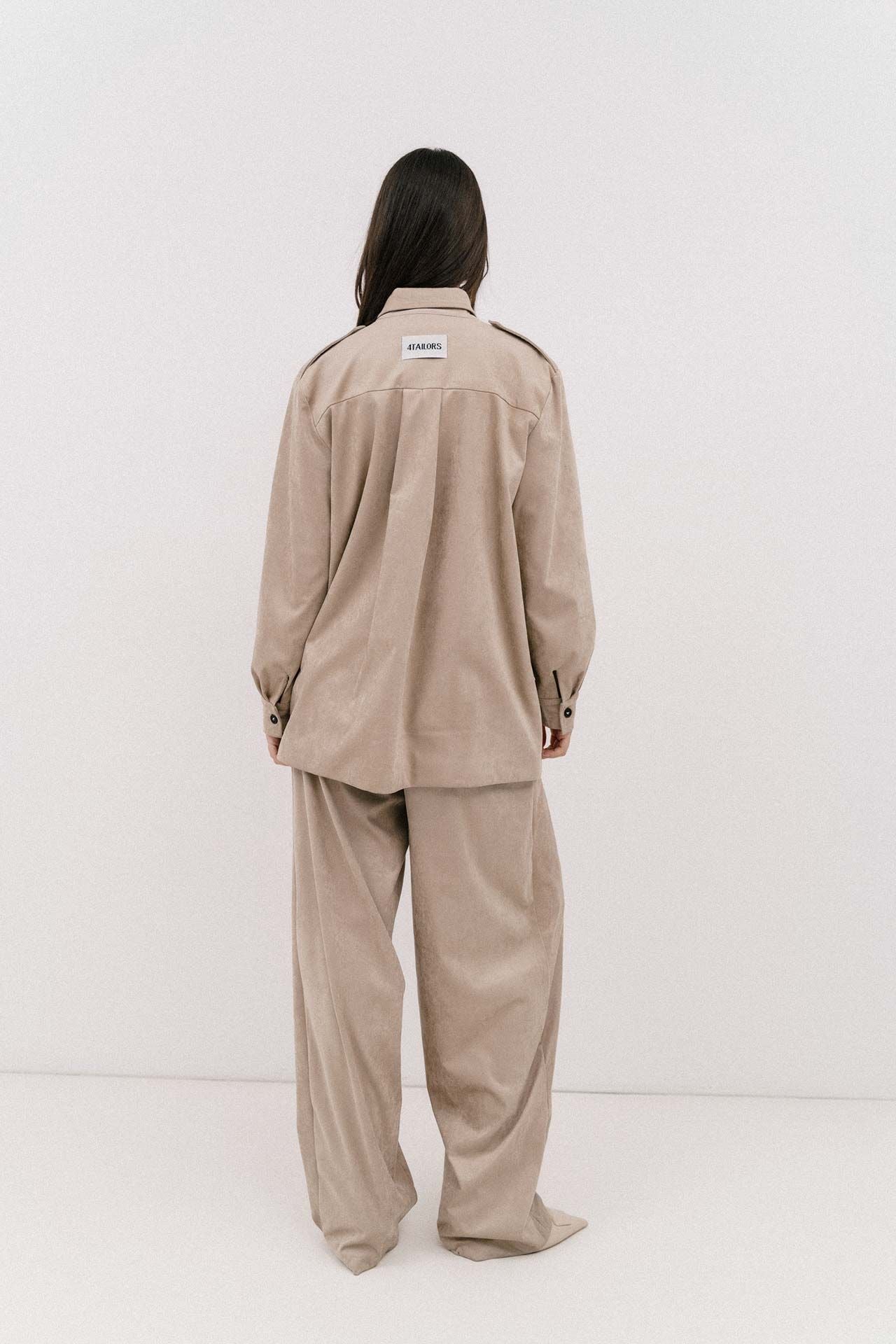 4TAILORS - The Chili Shirt Beige