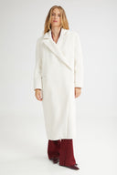 4TAILORS - Snowflake Overcoat White